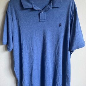 Men’s XL Blue Polo Ralph Lauren Stretch, Lightweight, casual Short Sleeve Polo